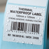 Label Termal Tahan Air Perekat Sendiri Ukuran 58x40mm, Stiker Pengiriman, Label Harga Supermarket untuk Printer Termal