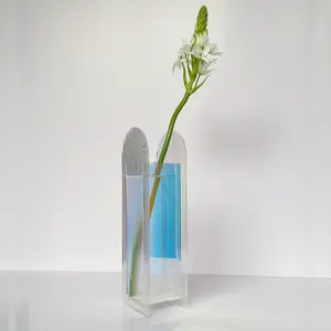 Lindo desenhos coloridos de acrílico, tablet tall vaso de flores