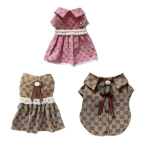 कारखाने प्रत्यक्ष इंग्लैंड डिजाइन फैशन शैली सस्पेंस्टर ड्रेस ऑल-सीज़न दैनिक टेडी पालतू कुत्ते के कपड़े पहनते हैं - Product Image 3