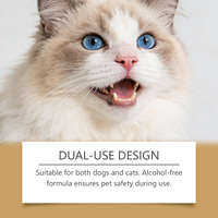 Solution buccale pour animaux de compagnie à consommer quotidiennement à température ambiante pour l'hygiène buccale, la propreté et la gestion des odeurs