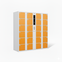 Casier électronique intelligent en métal pour gare de supermarché, casier à bagages intelligent 24h/24
