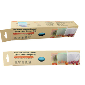 Bolsa de Almacenamiento de Alimentos de Silicona Reutilizable de Grado Alimenticio de 1000 ml con Logotipo Personalizado, a Prueba de Fugas, Apta para Congelador, Libre de BPA, OEM ODM - Product Image 6