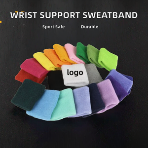 Bandeau de sport absorbant la transpiration, support de poignet, protection, haute résilience, antidérapant, en tissu éponge de coton pour le tennis, le fitness, le basketball, la musculation - Product Image 2