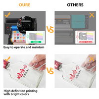 Impresora Erasmart XP600 de 35 cm, Impresora de Transferencia UV DTF, Impresora Todo en Uno para Película de Transferencia de Calor, Impresora UV DTF para Logotipos en Rollo AB