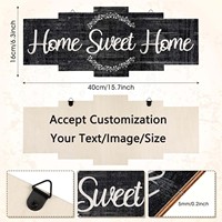 Home Sweet Home signe rustique en bois maison décoration murale grande ferme Plaque suspendus en bois signes chambre salon décor personnalisé