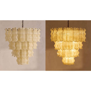 Lustre <span class=keywords><strong>Pollensa</strong></span>, design unique et moderne, style nordique, rétro français, en métal et verre, LED, haute qualité, pour salle à manger, hall d'hôtel - Product Image 5