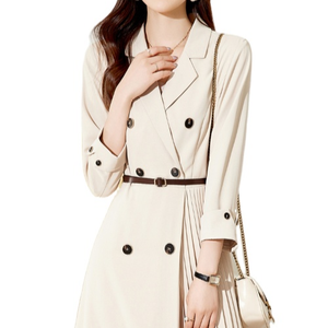 Thiết Kế Thời Trang Mới Mùa Xuân 2023 Bộ Com Lê Cao Cấp Ôm Eo Xếp Li Cảm Giác - Product Image 1