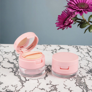 Contenitore Portatile per <span class=keywords><strong>Cipria</strong></span> in Polvere con Coperchio Flip 3g 5g, Riciclabile, Colore <span class=keywords><strong>Rosa</strong></span>, Scatola in Plastica ABS con Piumino per <span class=keywords><strong>Cipria</strong></span> - Product Image 4