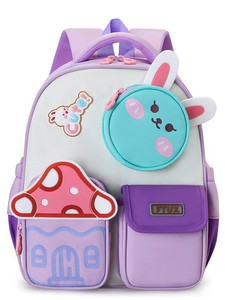 Cartoon Kids <b>Backpack</b> Waterproof Nylon <b>School</b> Bag Lightweight Softback Daypack for Kindergarten Students - Product Image 1