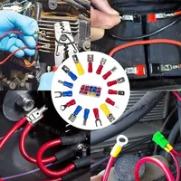 480 pièces connecteur de câble isolé fil électrique sertissage bêche bout à bout anneau fourche ensemble anneau cosses bornes roulées Kit assorti