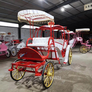 Sightseeing Pumpkin Cinderella Carriage Support Customization Luxury Wedding <b>Buggy</b> Electric Horse Carriage - Product Image 5