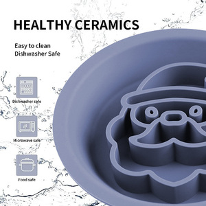 Lifetop antiscivolo albero di natale Santa Silicone ciotola per cani in Silicone lento alimentatore per cani ciotole per mangiare <span class=keywords><strong>sano</strong></span> cucciolo alimentatore lento - Product Image 6
