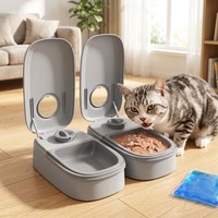 Distributeur automatique de nourriture pour animaux de compagnie, contrôle des portions temporisé, distributeur de nourriture sèche pour une seule repas pour chats et chiens