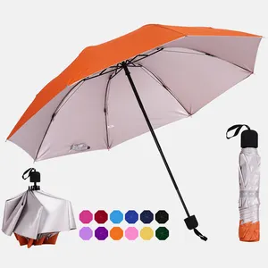 Sunday tốt nhất mini chống UV Paraguas Mưa Mặt trời Ô Windproof gấp ô dù di động cho mưa