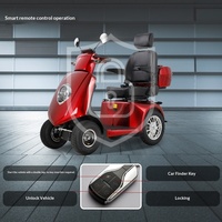 Scooter de Movilidad para Adultos Mayores con Freno Electromagnético y Cuatro Ruedas, Fabricante de Comercio Exterior Transfronterizo, 40-60 km de Autonomía