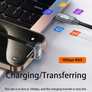 Fabbrica a basso prezzo logo personalizzato funzionale 100W ad alta corrente USB 3.2 5A 10Gbps tipo c a c maschio cavo convertitore dati - Product Image 5
