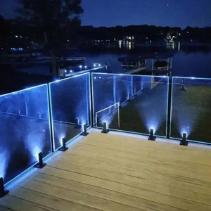 1.5W RVB encastré 12V garde-corps en verre lumières LED lumières de pont extérieur étanche pour marches escalier patio <span class=keywords><strong>piscine</strong></span> <span class=keywords><strong>Kit</strong></span> d'éclairage de pont - Product Image 6