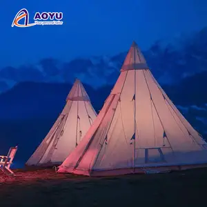 2023 Yurt Glamping Tents Waterproof Luxury Hotel Outdoor Waterproof Tent Camping Teepee Tent for Adults