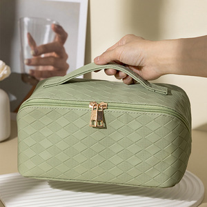 Cosmetic Bag Rectangle Waterproof Portable Travel <b>Storage</b> Large Capacity <b>Toiletry</b> Organizer Polyester Spring 2023 - Product Image 1