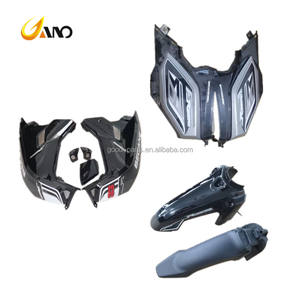 Kit Carénage Complet Moto WANOU BECANE RIBEIRO 33 Pièces Plastiques Carrosserie Cache Latéral Garde-boue Panneau Phare - Product Image 1