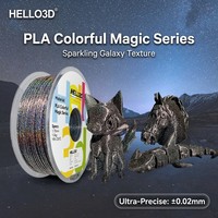 Filament 3D PLA Coloré Magique HELLO3D 1,75 mm 1 kg 330 m 200°C – Tiges en plastique en gros pour impression et moulage 3D