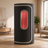 Tenda Sauna Uap Lipat Berbingkai Baja Tahan Karat, Penutup Katun Tebal Anti Air, 9 Pengaturan Suhu, 110V, Untuk Penggunaan di Gym, Desain Modern