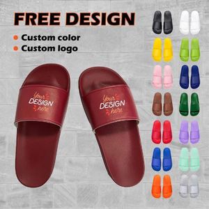 Sandales noires durables pour hommes, pantoufles pour femmes, pantoufles personnalisées - Product Image 1