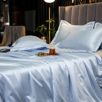 Draps 100% soie pure, luxe, soie de mûrier pure chinoise 100%, ensemble de literie, accepte la personnalisation
