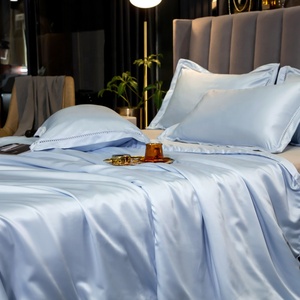 Lenzuola 100% Pura Seta di Lusso Set di Biancheria da Letto in Pura Seta di Gelso Cinese 100% Personalizzazione Accettata - Product Image 3