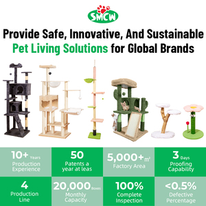 Moderno Tiragraffi per Gatti Grande Stile Albero di Cocco con Colonna in Sisal per Prevenire Cadute e Fornire un Luogo di Riparo - Product Image 5