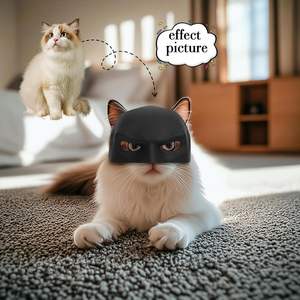 Masque de chauve-souris moderne Petop pour chat, costume d'Halloween, déguisement de super-<span class=keywords><strong>héros</strong></span>, robes en nylon pour chats et chatons, décoration de fête, noir, photo - Product Image 4