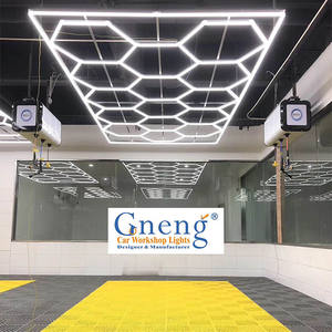 Nouvelle usine Super lumineux Auto détaillant le cadre 6500K salle de sport Garage hexagone <span class=keywords><strong>néon</strong></span> - Product Image 6