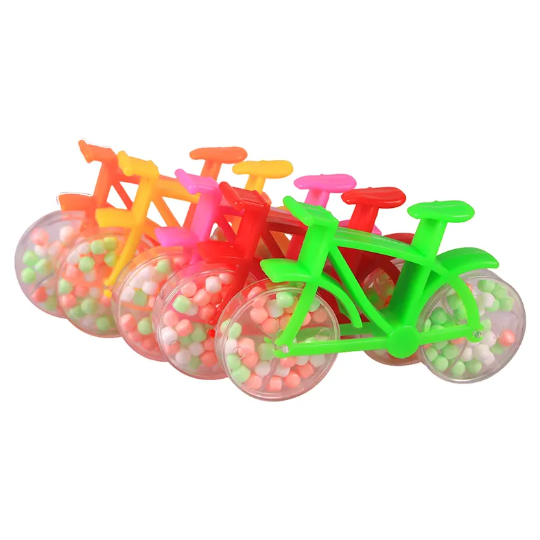 China brinquedos fábrica 2020 atacado barato mini bicicleta forma de doces brinquedos para crianças