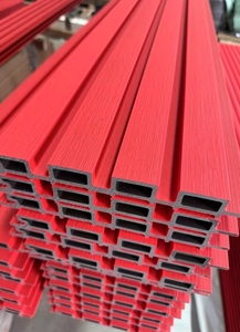 Bền ngoài trời <span class=keywords><strong>WPC</strong></span> hàng rào Bảng điều chỉnh cho trang trí tường ốp ngoài trời không gian sống - Product Image 6