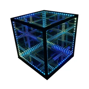 流行无限发光二极管立方体3D镜灯发光二极管家居装饰