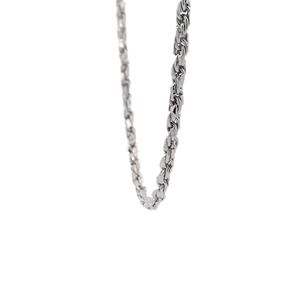 Bold Heavy Duty Braided White Pt950 Fine Thick <b>Rope</b> <b>Chain</b> Necklace Unisex Minimalist Platinum Jewelry Gift - Product Image 4