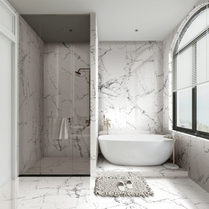 Azulejos de Porcelana Blanca Brillante de Alta Calidad para Exportación, 1.20x0.60, 9mm de Grosor, Antideslizantes, para Paredes de Baños y Suelos de Inodoros - Product Image 2