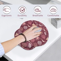 Tapis de souris de jeu à quatre côtés en mousse à mémoire de forme PORON avec repose-poignet et base antidérapante pour le bureau et la maison