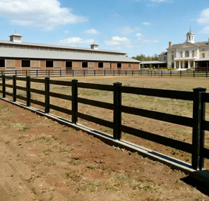 Cerca para Caballos de 3 Rieles Fácil de Montar, de PVC Vinilo Ecológico con Modelado 3D para Rancho o Corral, 4.5 pies de Altura, Blanca - Product Image 6