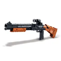 Строительные блоки для сборки игрушечной модели АК-47