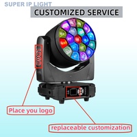 Luz Móvil con Zoom IP20 19x15W RGBW Big Bee Eye, Equipo de Iluminación Profesional para DJ y Escenarios, para Conciertos