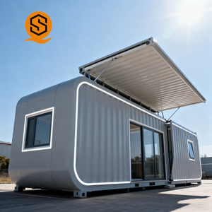 Shinestone บ้านตู้คอนเทนเนอร์40ft แบบโมดูลาร์แบบพกพาขนาดใหญ่2ห้องนอนโครงเหล็กน้ำหนักเบาจัดส่งภายในบ้านบ้านภาชนะแบบถอดได้ - Product Image 4