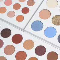 CC30610 Palette d'ombres à paupières scintillantes, métalliques et pailletées Vente en gros d'ombres à paupières à poudre pressée de marque privée brillantes et multicolores
