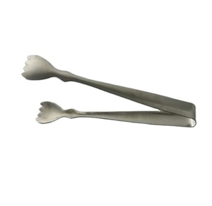 Pince à glace en acier inoxydable personnalisée DFT36, petite pince à serviettes avec griffes. - Product Image 1