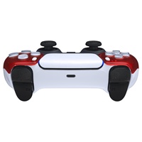 Accessoires de jeux Prix de gros Anti-slip Clear Red Controller Case Cover Faceplate pour PS5 Shell