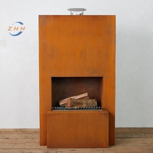 เตาไฟเหล็กคอร์เทน ดีไซน์โลหะคลาสสิก เคลือบผงสี สำหรับสไตล์คลาสสิก - Product Image 6