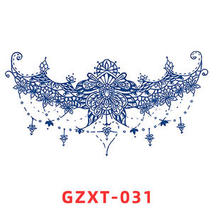 Autocollant de tatouage temporaire personnalisé durable, à base de plantes, 3D, motif ailé, poitrine, totem estival, tatouage tribal <span class=keywords><strong>intime</strong></span> pour <span class=keywords><strong>homme</strong></span> - Product Image 5