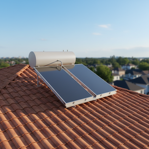 Chauffe-eau <span class=keywords><strong>solaire</strong></span> à plaque plane de <span class=keywords><strong>qualité</strong></span> supérieure 300l pour la maison avec capteurs à plaque plane <span class=keywords><strong>Douche</strong></span> à eau chaude - Product Image 1