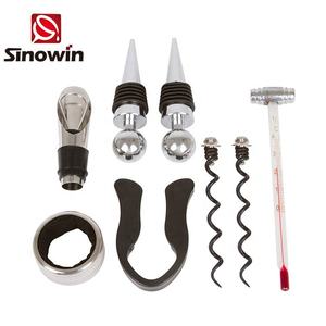 Giáng sinh Quà Tặng chai rượu vang phụ kiện Kit với corkscrew Opener thép không gỉ công cụ hiện đại rượu vang hình dạng thiết kế Bộ quà tặng - Product Image 2