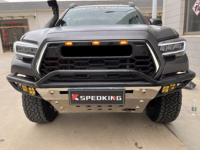 Panggangan Bumper depan Aksesori Gobison 2016-2022 dengan lampu samping untuk sistem Bodi otomatis Toyota TACOMA